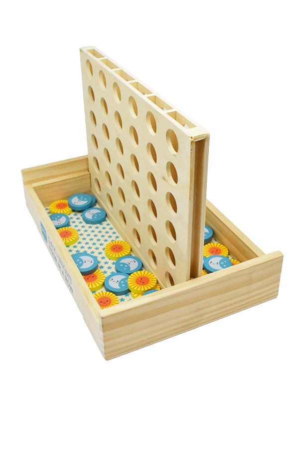 Block Design Wooden Four In A Row Game – Kettle's Yard