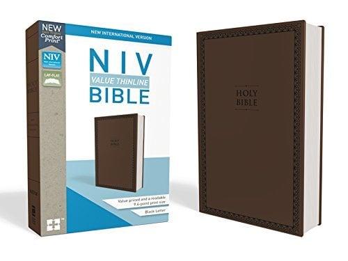 NIV Value Thinline Bible (Chocolate Leathersoft)