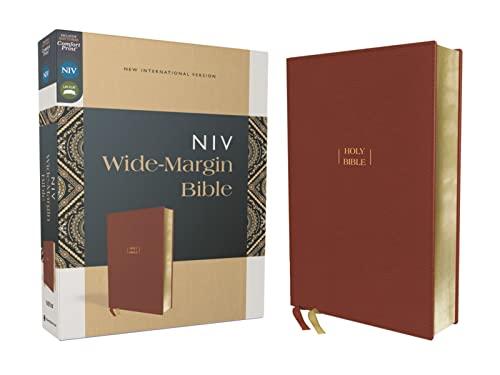 NIV, Wide Margin Bible (Brown Leathersoft)