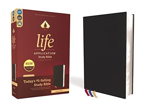 NIV, Life Application Study Bible (Black Genuine Leather, Third Edition)