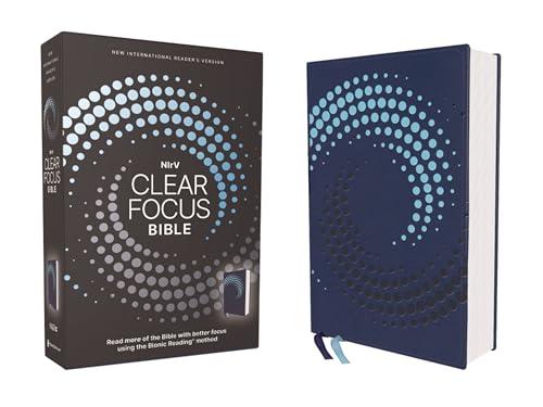 NIrV, Clear Focus Bible (Navy Leathersoft)