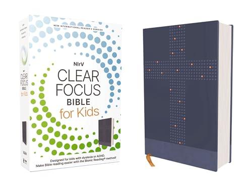 NIrV, Clear Focus Bible for Kids (Blue Leathersoft)