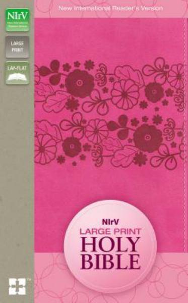 NIrV Large Print Holy Bible (Raspberry Italian Duo-Tone)