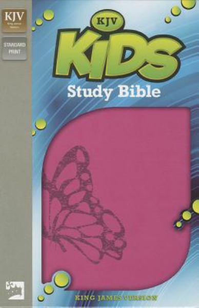 KJV Kids Study Bible (Fluttering Fuchsia, Leather-Look)