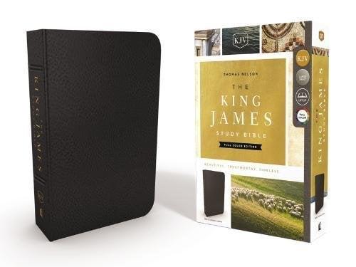 The King James Study Bible (Full Color Edition, Black Genuine Leather)