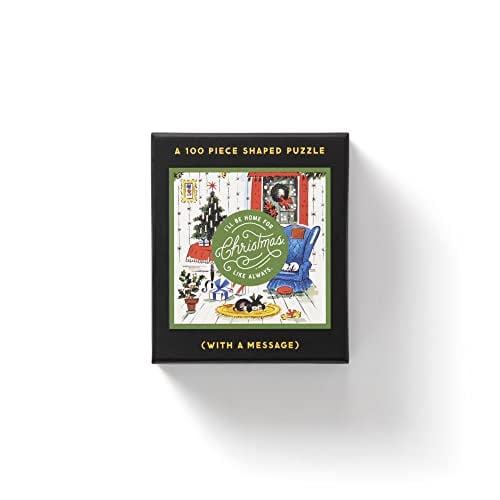 I'll be Home For Christmas Like Always 100 Piece Mini Shaped Puzzle (With a Message)
