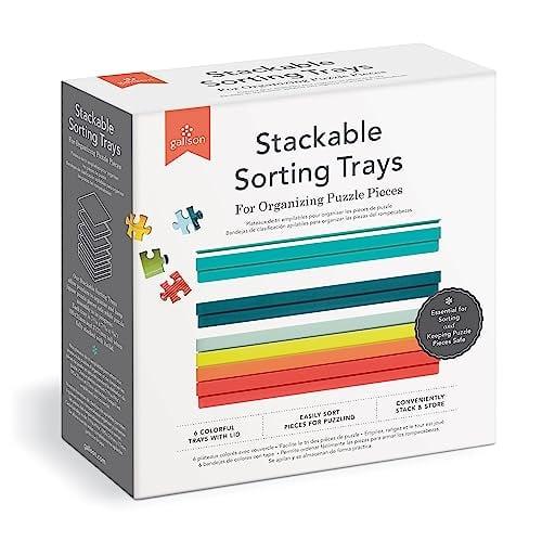Stackable Sorting Trays for Organizing Puzzle Pieces