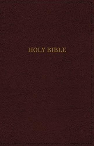 KJV, Super Giant Print, Deluxe Reference Bible (Indexed, Burgundy Leathersoft)