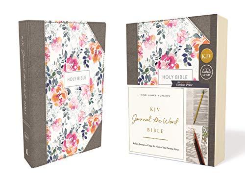 KJV Journal the Word Bible (7582PK, Pink Floral Cloth Over Board)