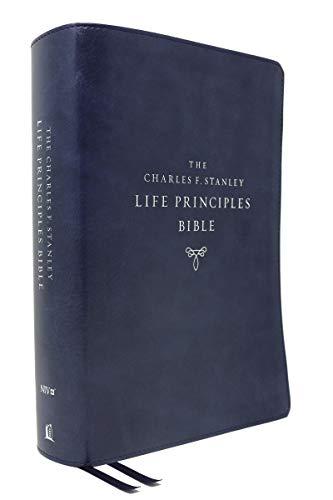 NIV The Charles F. Stanley Life Principles Bible (# 9463BL, Blue Leathersoft)