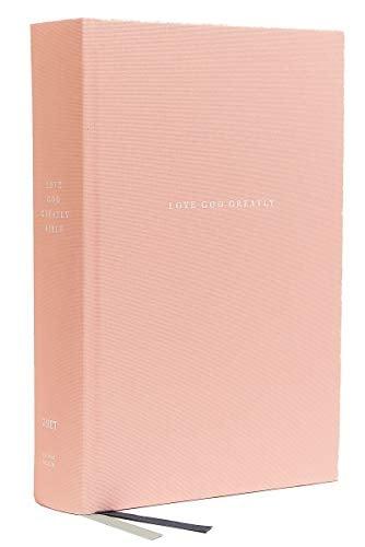 NET, Love God Greatly Bible (Thumb Indexed, 4632PK - Pink Cloth Over Board)