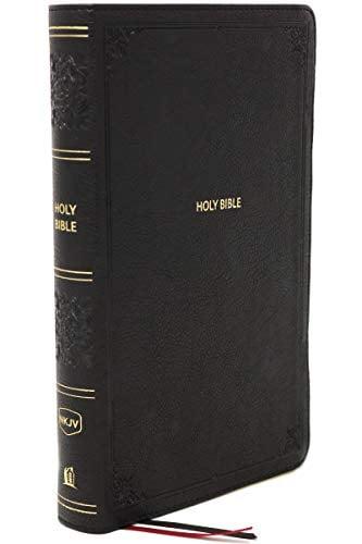 NKJV, Large Print, Personal Size Reference Bible (Thumb Indexed, #2653BK - Black Leathersoft)