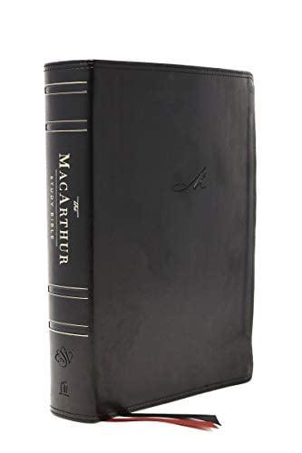 ESV, The MacArthur Study Bible (Thumb Indexed, # 7853BK - Black Leathersoft)