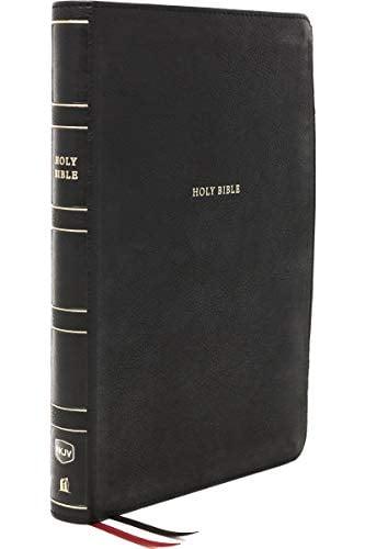 NKJV, Giant Print Center-Column Reference Bible (6853BKA - Black Leathersoft)