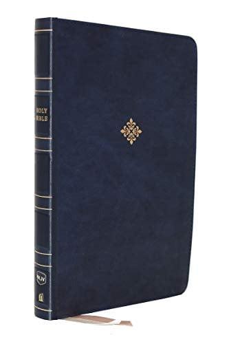 NKJV, Giant Comfort Print, Center-Column Reference Bible (6853NA - Blue, Leathersoft)