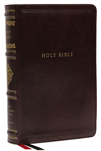 NKJV, Personal Size Reference Bible (Sovereign Collection, Thumb-Indexed, 8893BRN - Brown, Leathersoft)