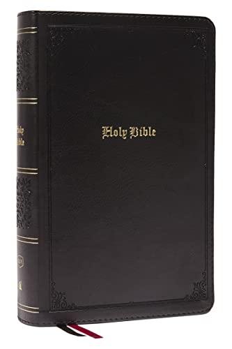 KJV, Personal Size, Large Print, Single-Column Reference Bible (Thumb Indexed, #8653BK - Black Leathersoft)