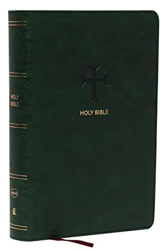 NKJV, Personal Size, Large Print Reference Bible (Thumb Indexed, #2653GRI - Olive Green Leathersoft)