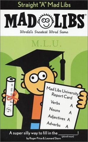 Straight "A" Mad Libs