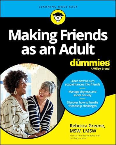 Making Friends as an Adult For Dummies (Learning Made Easy)