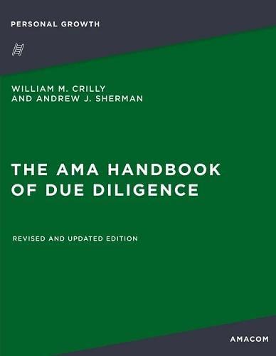 The AMA Handbook of Due Diligence (Revised and Updated Edition)