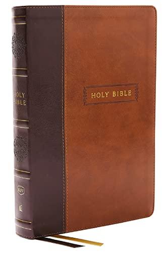 KJV Center-Column Reference Bible (8743BRNI, Brown Leathersoft, Thumb Index)