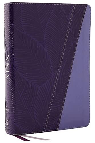 NKJV, Full-Color Edition Study Bible (Thumb Indexed, #4543PUR - Purple Leathersoft)