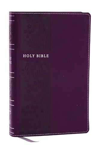 NKJV, Personal Size Large Print Reference Bible (STYLE# - 8843PUR, Purple Leathersoft, Thumb Index)
