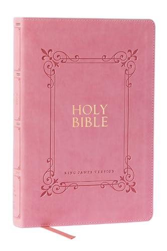 KJV, Large Print Center-Column Reference Bible (Thumb Indexed, #9873PKI - Pink Leathersoft)