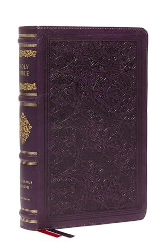 KJV, Large Print Reference Bible (Sovereign Collection, #6633PUR - Purple Leathersoft)