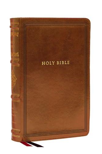 NKJV, Large Print, Reference Bible (#6613BRN, Brown Leathersoft, Sovereign Collection)