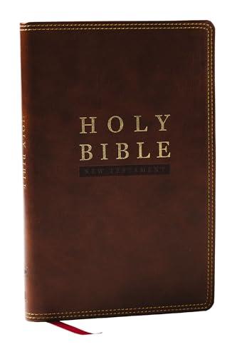 NKJV, Super Giant Print New Testament (#4373BRN - Brown Leathersoft)
