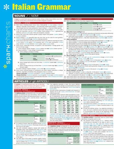 Italian Grammar (SparkCharts)