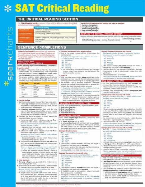 SAT Critical Reading (SparkCharts)