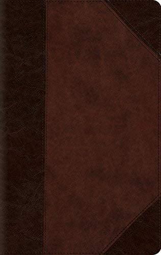 ESV Large Print Compact Bible (TruTone, Brown/Walnut, Portfolio Design)