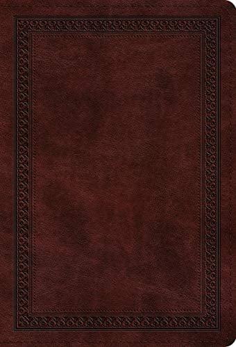 ESV Large Print Compact Bible (TruTone Mahogany, Border Design)