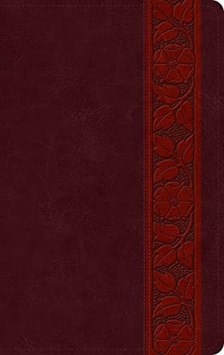 ESV, Large Print Personal Size Bible (TruTone, Mahogany, Trellis Design, Leathersoft)