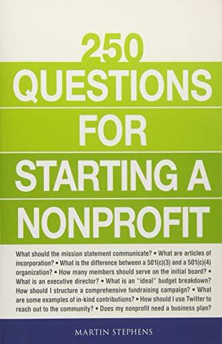 250 Questions for Starting a Nonprofit