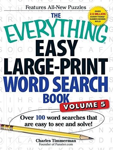 Easy Large-Print Word Search Book, Volume 5 (The Everything)
