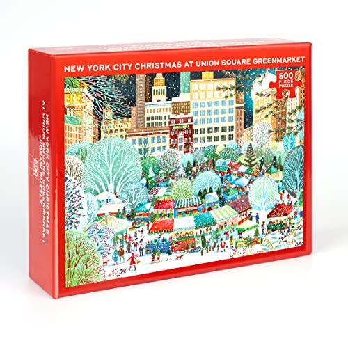 New York City Christmas at Union Square Greenmarket 500 Piece Jigsaw Puzzle