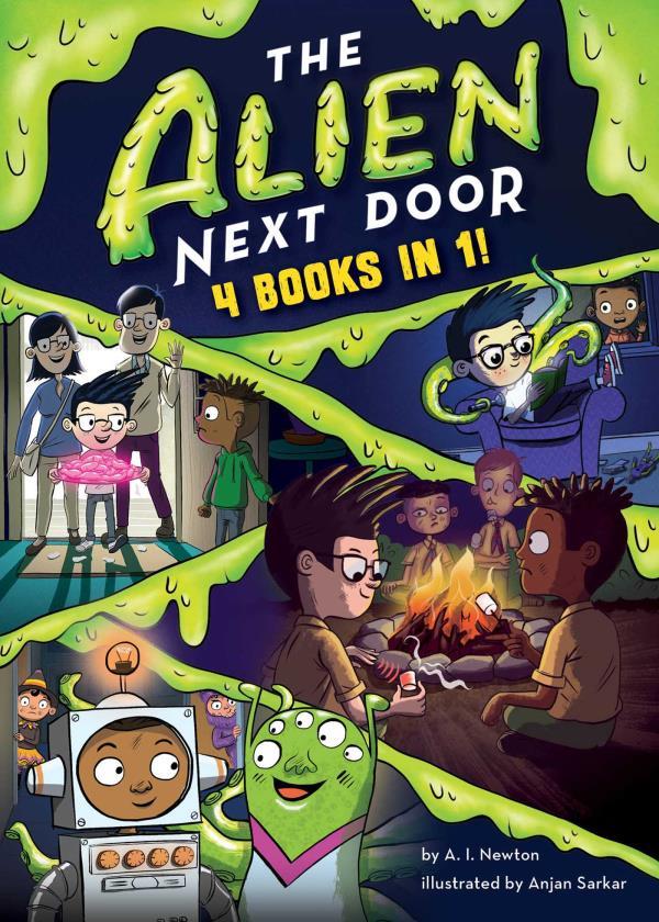 The Alien Next Door: 4 Books in 1! (The New Kid/Aliens for Dinner?!/Alien Scout/Trick or Cheat?)