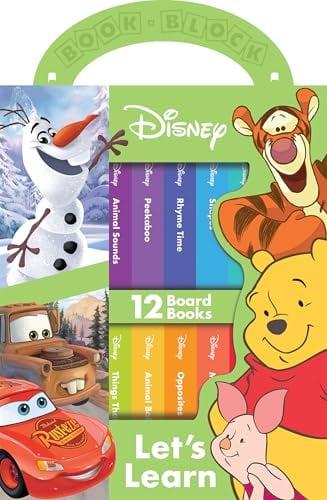 Disney Let's Learn: My First Library 12 Board Book Block Set