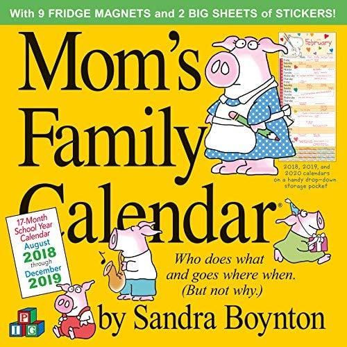 Mom's Family Wall Calendar 2019
