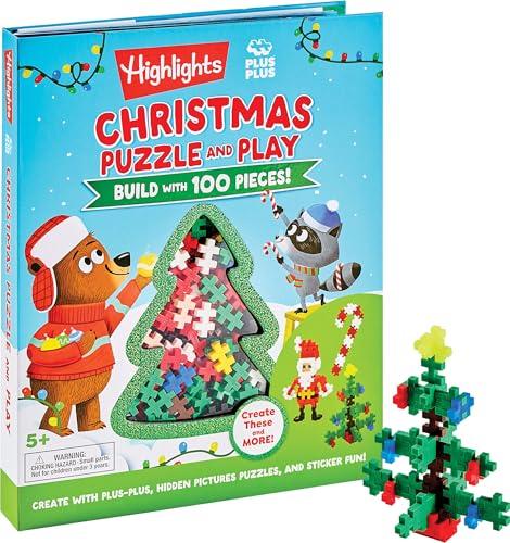 Christmas Puzzle and Play: Build with 100 Pieces!