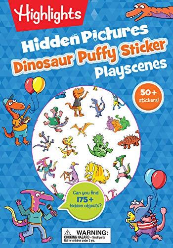 Dinosaur Puffy Sticker Playscenes (Hidden Pictures)