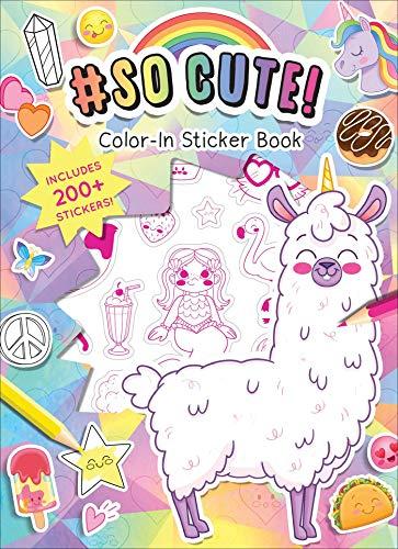 #SoCute! Color-In Sticker Book