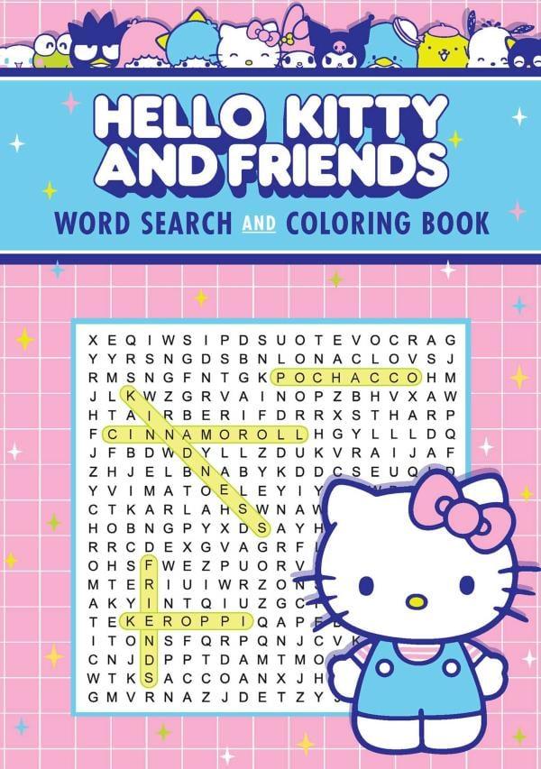 Hello Kitty and Friends Word Search and Coloring Book