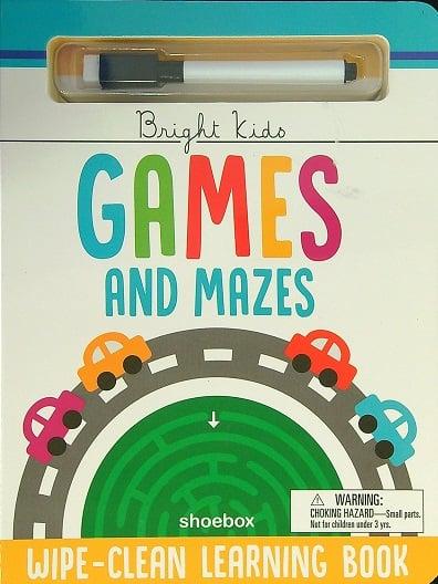 Games and Mazes: Wipe-Clean Learning Book (Bright Kids)