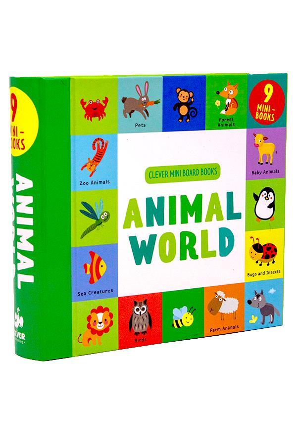 Animal World: 9 Mini-Books Box Set (Clever Mini Board Books)