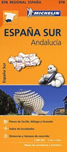 España Sur Andalucia Mapa de Carreteras y Turistico (578 Regional España)